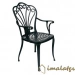 Papatya Kollu Döküm Sandalye - Papatya kollu döküm sandalye dış mekan kullanımlar için uygundur.