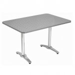 İkili Paslanmaz Masa - 120x70 ikili paslanmaz tabla ve paslanmaz ayaklı çok amaçlı masa modelimiz.